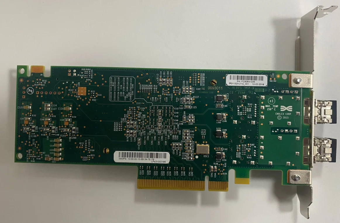 Emulex LPe31002-M6 PCI Express x8 16Gb Faser Kanal Host Bus Adapter with modules