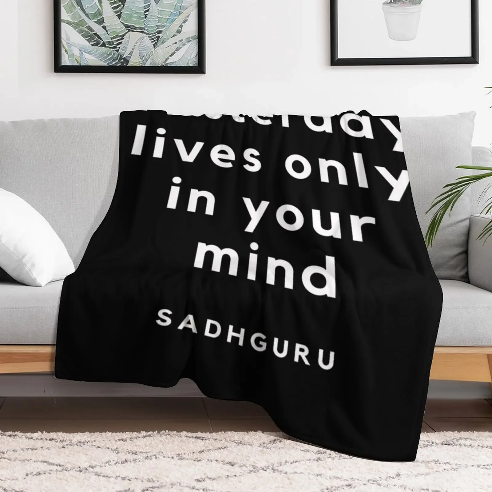 Sadhguru Mystic Throw Blanket wednesday Designers sofa bed Blankets