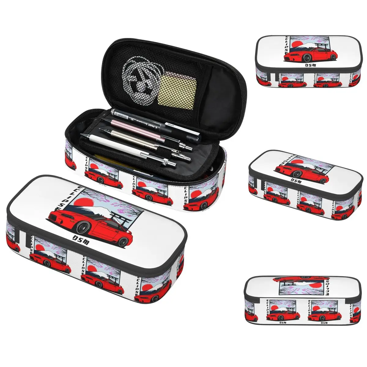 الكسوف 2G DSM مقلمة حمراء للطلاب صندوق القلم المدرسية حقيبة أقلام رصاص لوازم مكتبية حقيبة حامل القلم