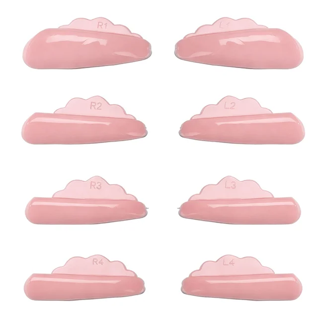 Libeauty V Curl bez kleju silikonowe podkładki do trwałej ondulacji rzęs Super lepka tarcza do podnoszenia rzęs Lifting 3D zalotka akcesoria narzędzia