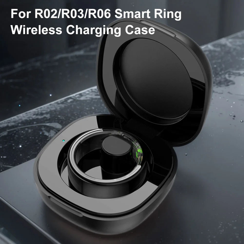 Custodia per caricabatterie custodia per caricabatterie Wireless da 200mAh custodia per caricabatterie sostitutiva culla Dock Station per JR02 R03 R06 Smart Ring