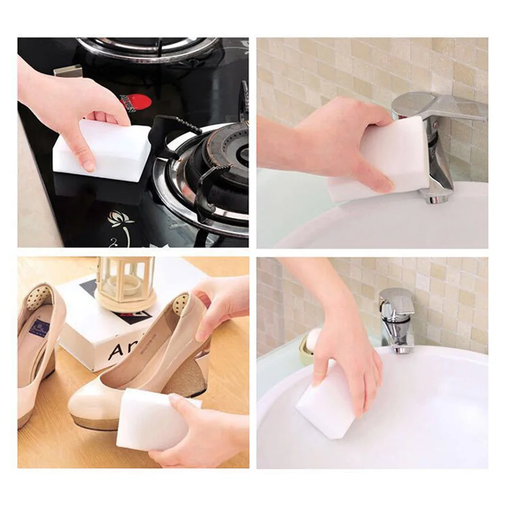 

50pcs High Density Scrub Sponge Durable Kitchen Cleaning Pad Dishwasher Safe Powerful Bathroom Cleanser Home