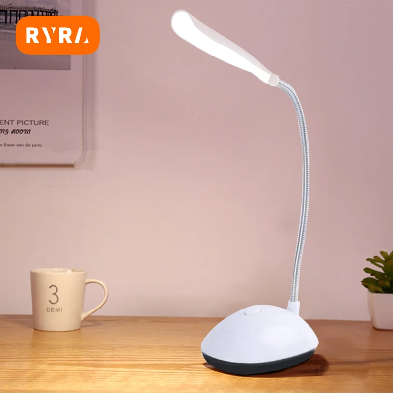 Table Reading Lamp For Study LED Light Student Desk Dormitory Bedroom Bedside Reading Battery Powered Eye Protection Desk Lamp