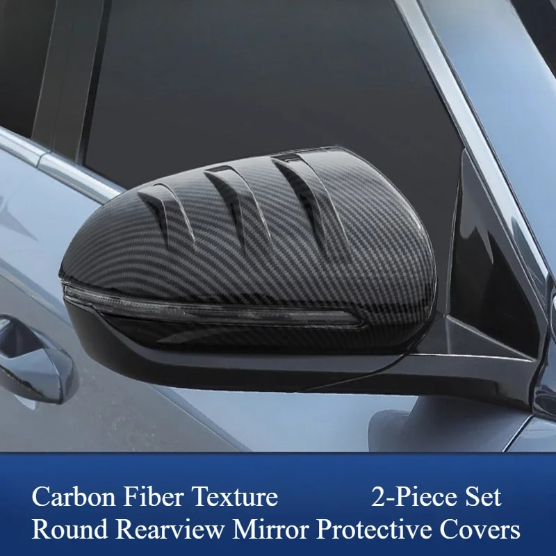 Horn Rearview Mirror Folding Cover Ears Song Pro Rearview Mirror Protective Case For BYD Song Plusdmi 2020-2025 Car Supplies