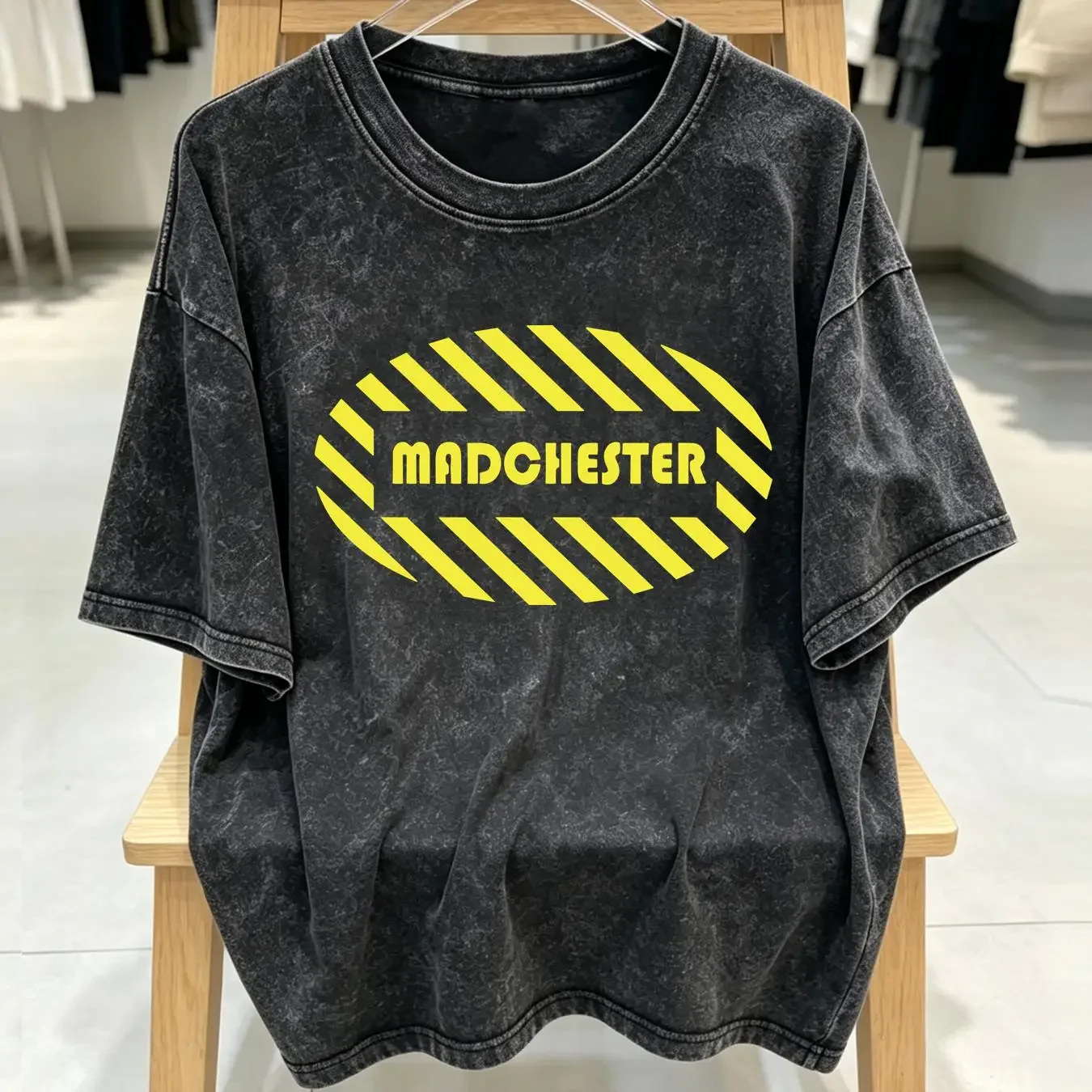 washed T Shirt Madchester Stone Roses Happy Mondays Factory Records Sizes S XXXL long or short sleeves vintage Washed Stylish