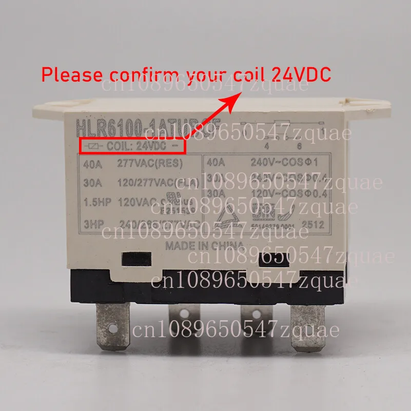 1PC HLR6100-1ATUBCF Compressor Relay 4 Pins 24VDC