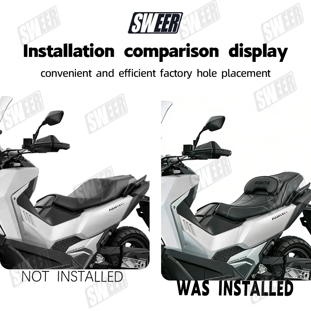 New product launch, suitable For Sanyang Swordtooth Tiger 400ADXTG upgraded large seat package assembly modified with comfortab
