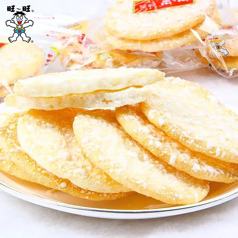 Want Snow-galletas de arroz para toda la familia, 520g, paquete de 3