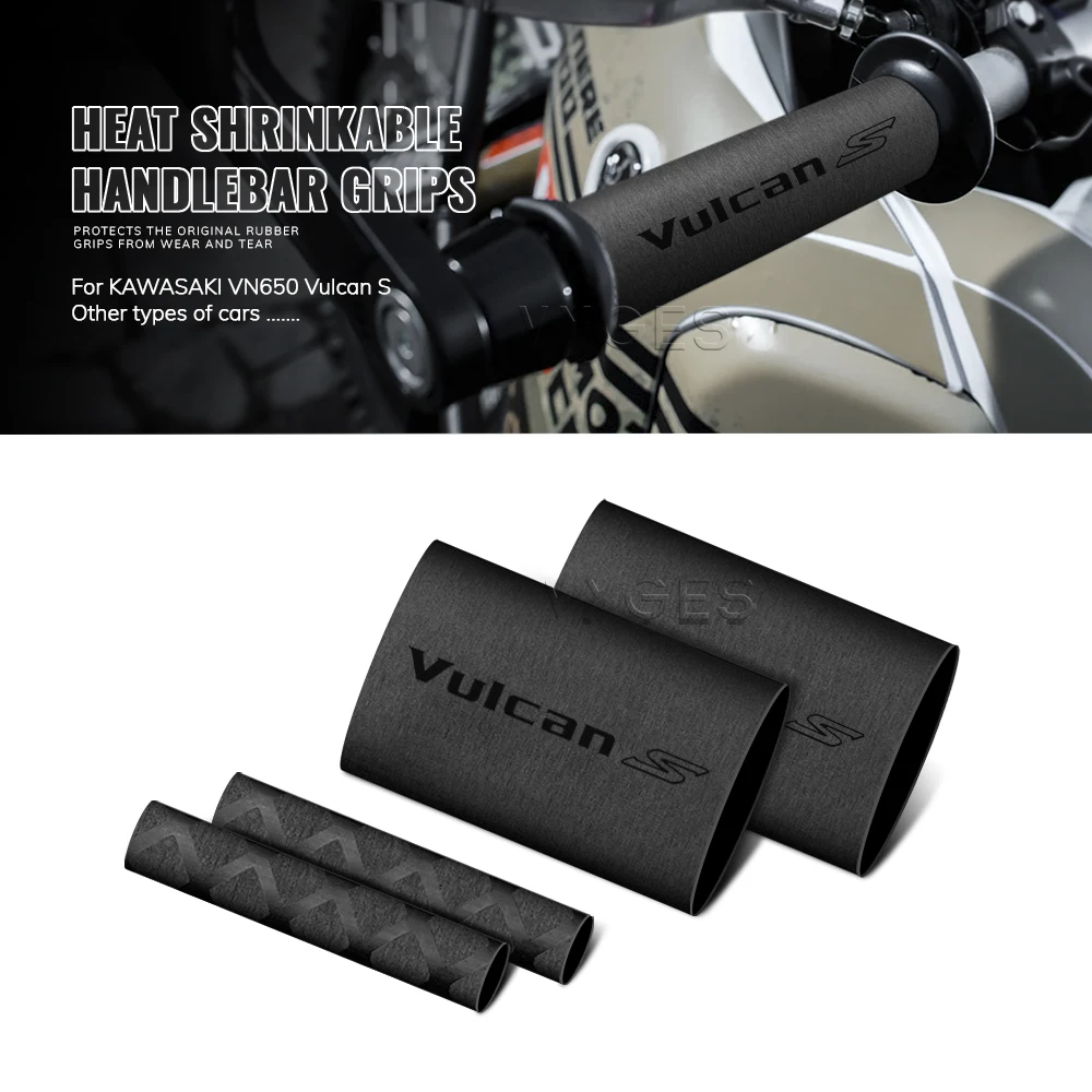 Motorcycle Heat Shrinkable Handlebar Grips Clutch Brake Lever Cover Non-slip Grip Glove For KAWASAKI VN650 Vulcan S VN 650