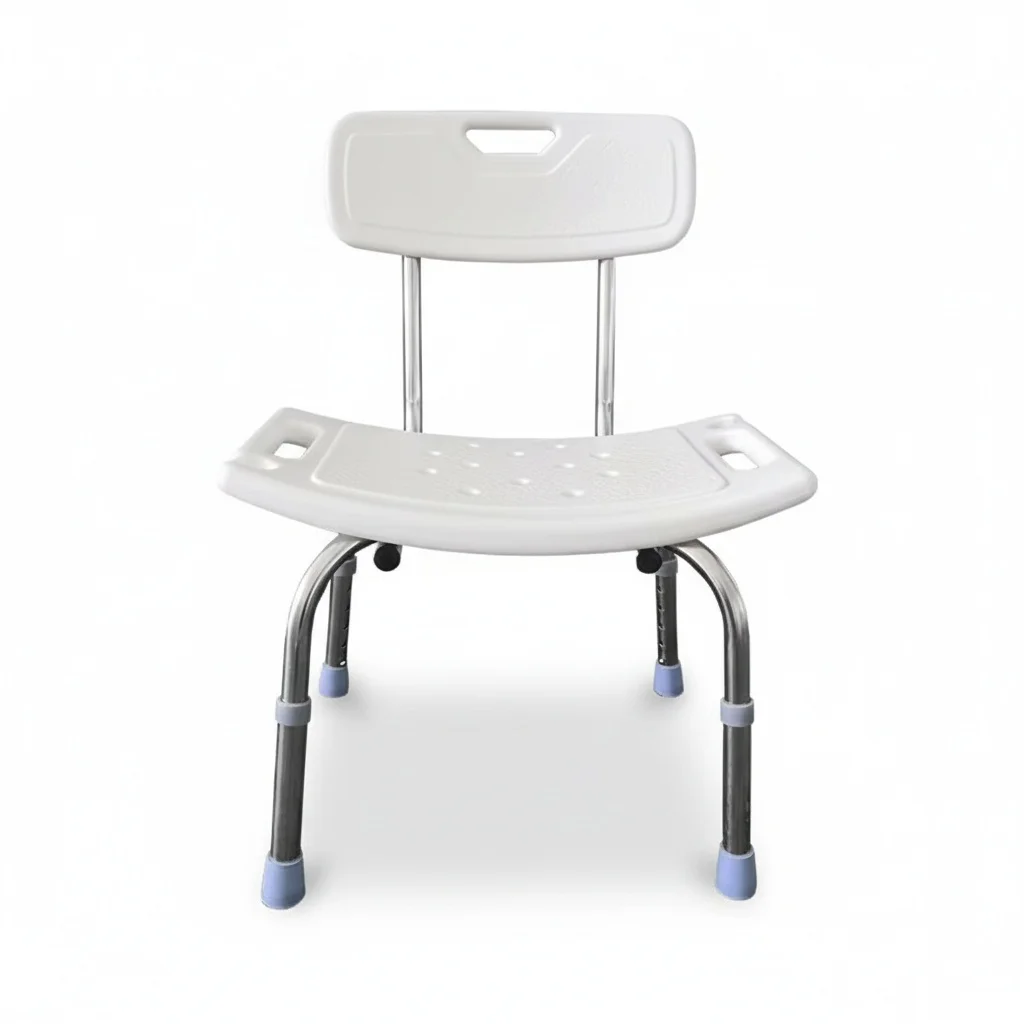 

Стул для душа, складная портативная скамья для ванной из алюминиевого сплава, усиленная конструкция премиум-класса, для пожилых людей с противоскользящими ножками