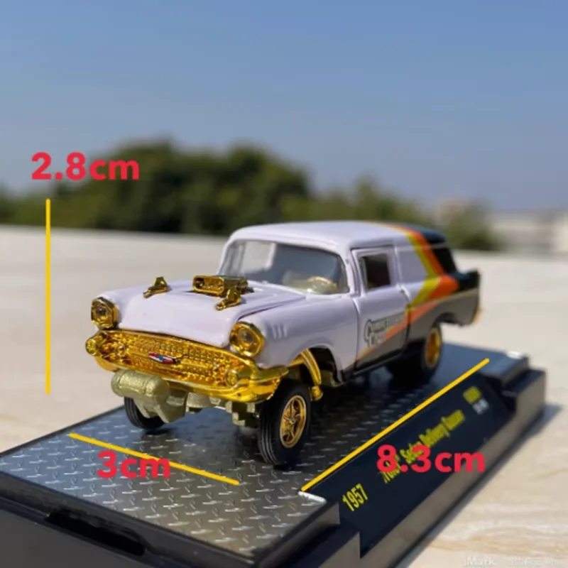 دييكاست 1:64 مقياس 1957 سيدان سبيكة محاكاة نموذج سيارة معدنية مجموعة ثابتة الديكور هدايا العيد اللعب هدية تذكارية
