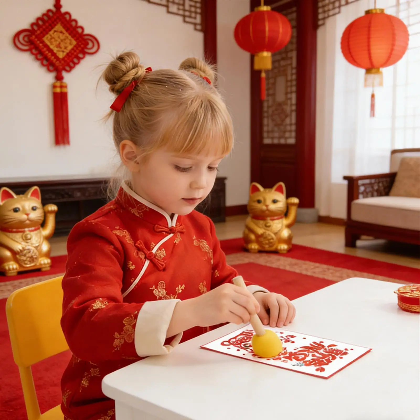 Texture Plates Chinese Character Crafts Toys New Year Rubbing Art Kit For Boys Girls Home School Kindergarten Holiday