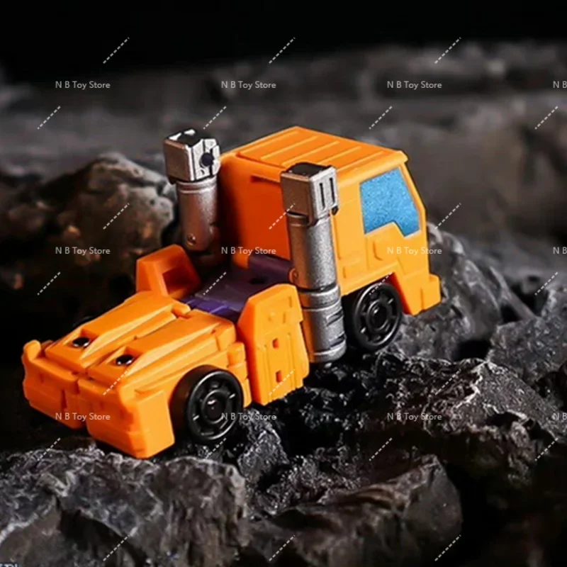 Square and Magical Action Figures for Children, Mini Transformation Robot with Box, MSB16A, Flee, Metallic Color, New, in Stock