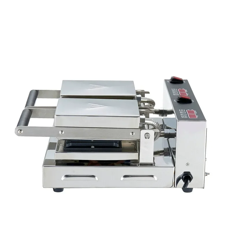 Commercial Double Sided Sandwich Maker Constant Temperature Toast Press Machine for Bread Pocket Square Scone Baking