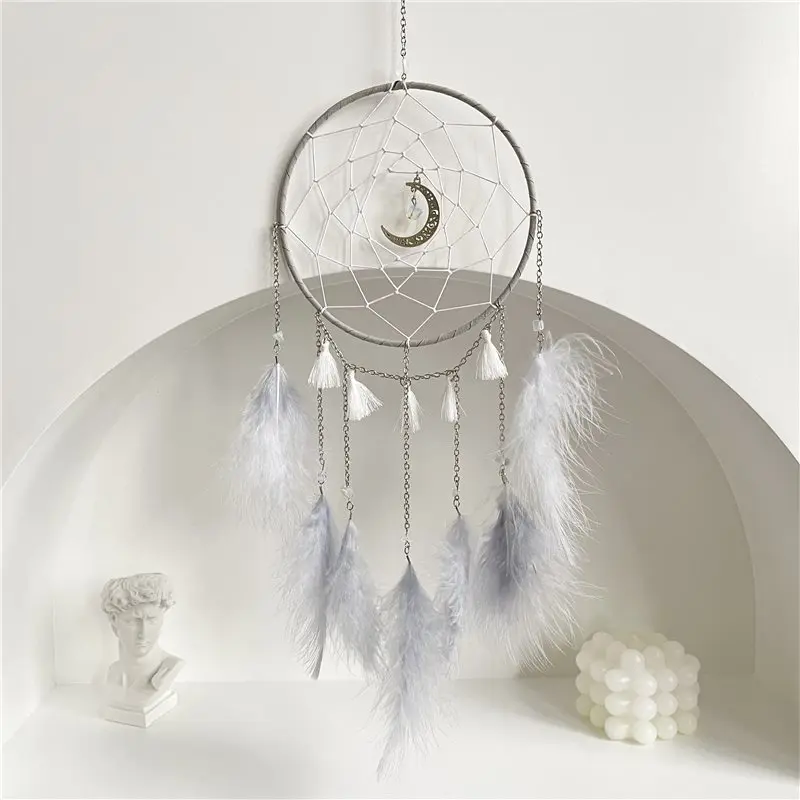 

Ins Homestays Style Wall Decoration Pendant Moon Wind Chimes Girls Bedroom Bed Hanging Decoration Door Decoration