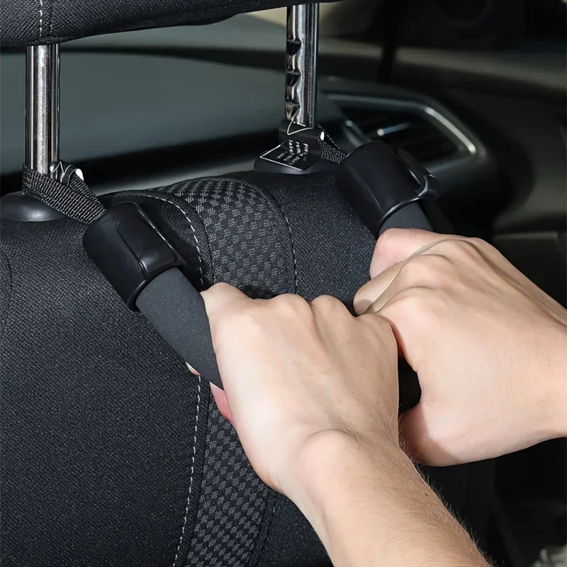 1/2 piece car rear seat safety handle, car seat backrest, elderly and children's auxiliary soft armrest internal accessories