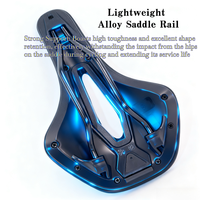 Bike Saddle Silicone Cushion Cycling Seat PU Leather Surface Silica Filled Gel TimeTrial Comfortable Shockproof Bicycle Saddle