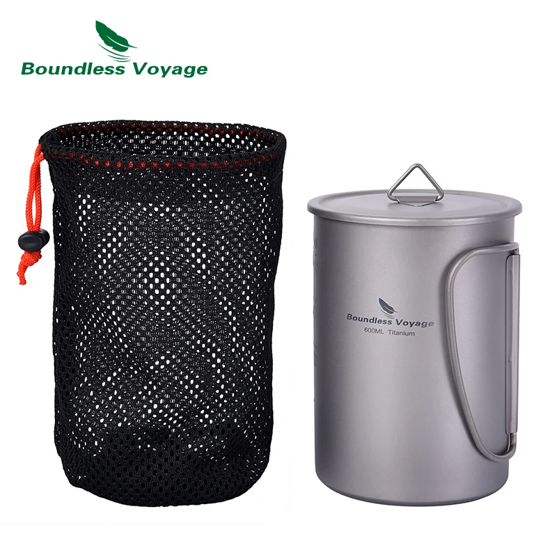 Boundless Voyage Titanium Water Bottle 1050ml Camping Canteen