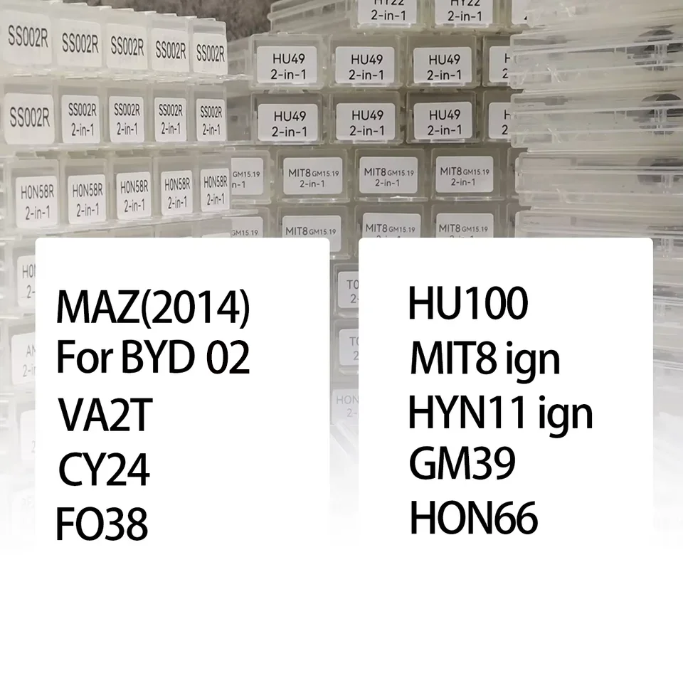 LISHI 2 IN 1 lishi 2 in 1 tool MAZ(2014) For BYD VA2T CY24 FO38 HU100 MIT8 ign HYN11 ign GM39 HON66