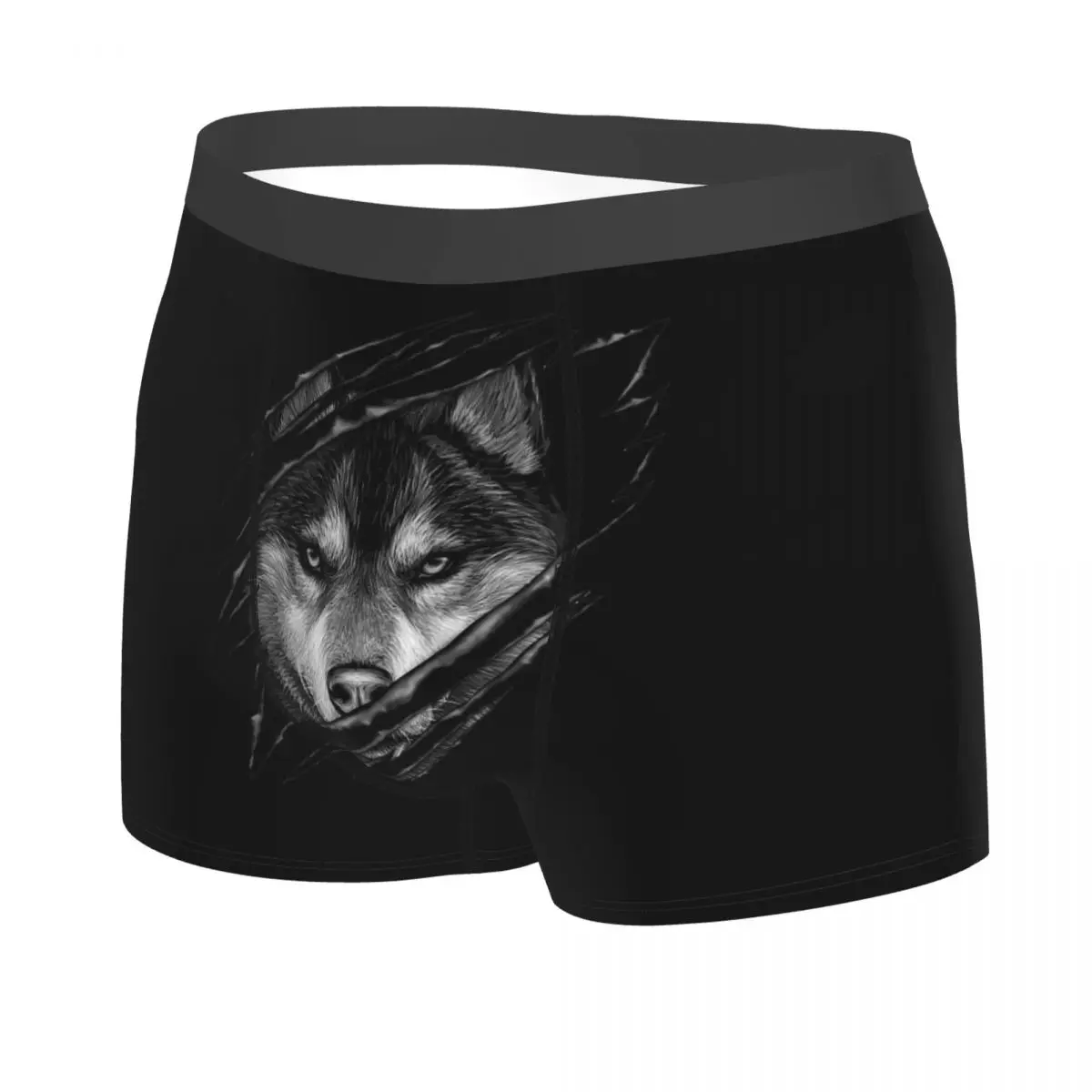 سراويل داخلية بوكسر كول وولف RAR Design سراويل داخلية مريحة للرجال لهدايا صديقها للرجال