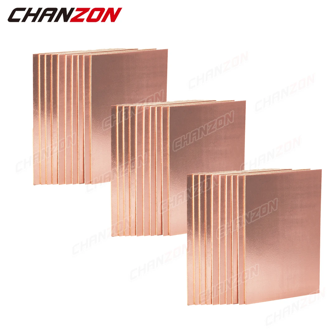 Single Sided Copper Clad Laminate 10 Pcs PCB 7x10cm Copper Plated Universal Circuit Prototype Board