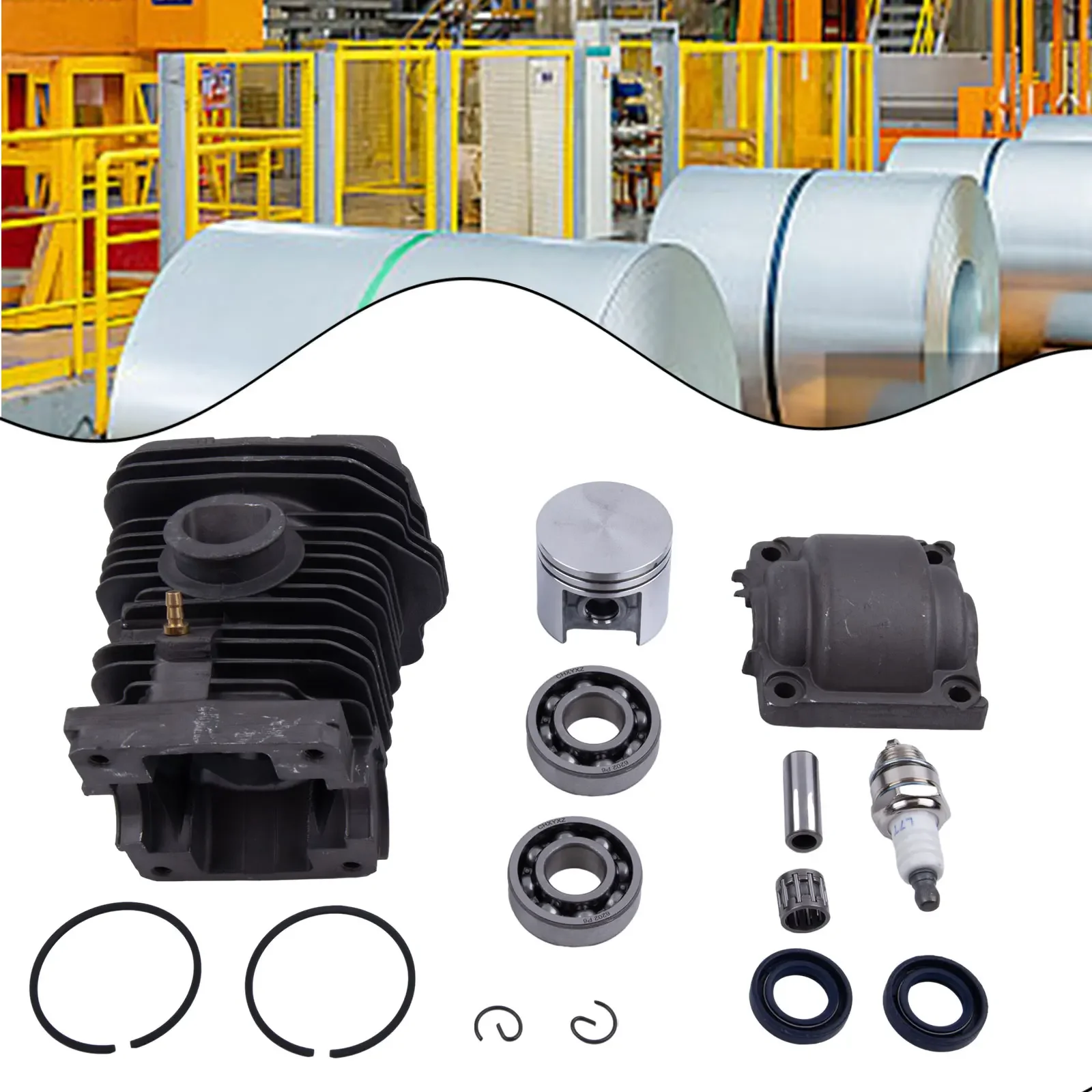 

Совершенно новый комплект поршня цилиндра, карбюратор, подшипники коленчатого вала, замена сальника поддона двигателя 11230201216 Для бензопилы