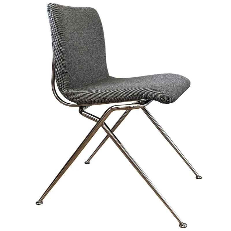 LTT restaurant chair modern simple thousand bird grid dining chair household metal and wood chair