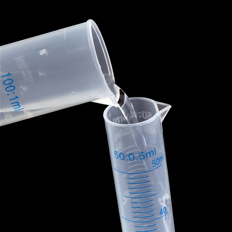 1Pcs 50ml/100ml/250ml Transparent Measuring Plastic Graduated Cylinder Graduated Cylinder Test Tube Laboratory Tool