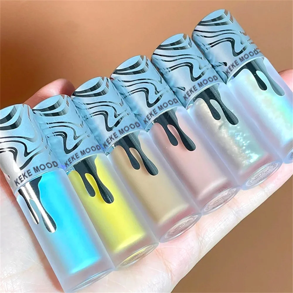 6-Color Makeup Liquid Highlighter Blush Eyeshadow Lemon Yellow Fine Shimmer Contour Brightening Facial Liquid Eyeshadow Cosmetic