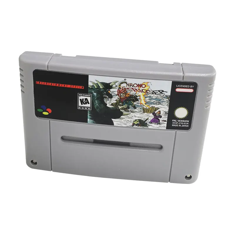 Classic Video Game Cartucho para Chrono Gatilho, 16 Bit Super Famicom, SFC, Console-PAL, Versão UE
