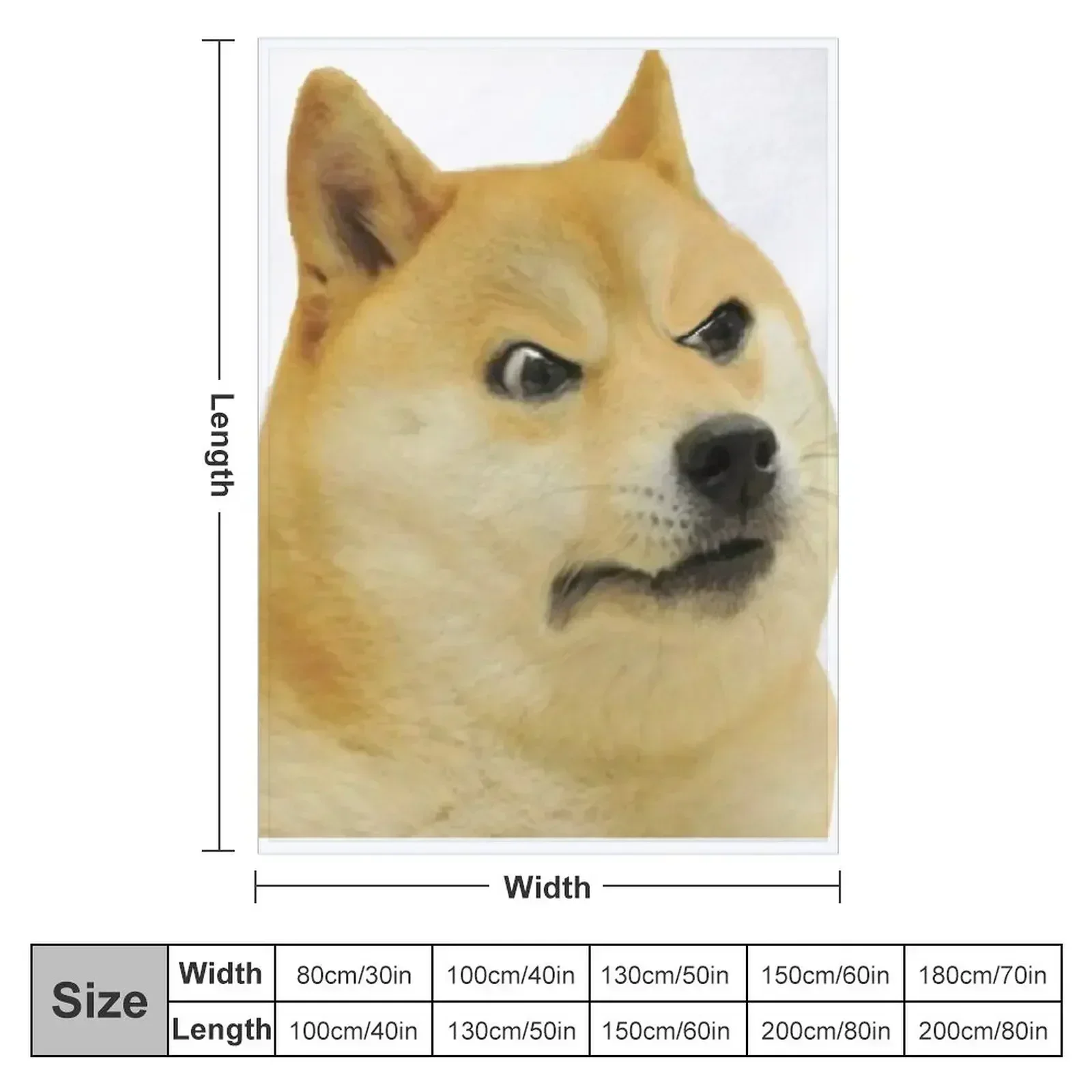 Angry Doge Throw Blanket blankets and throws Baby christmas decoration Heavy Travel Stuffeds Blankets