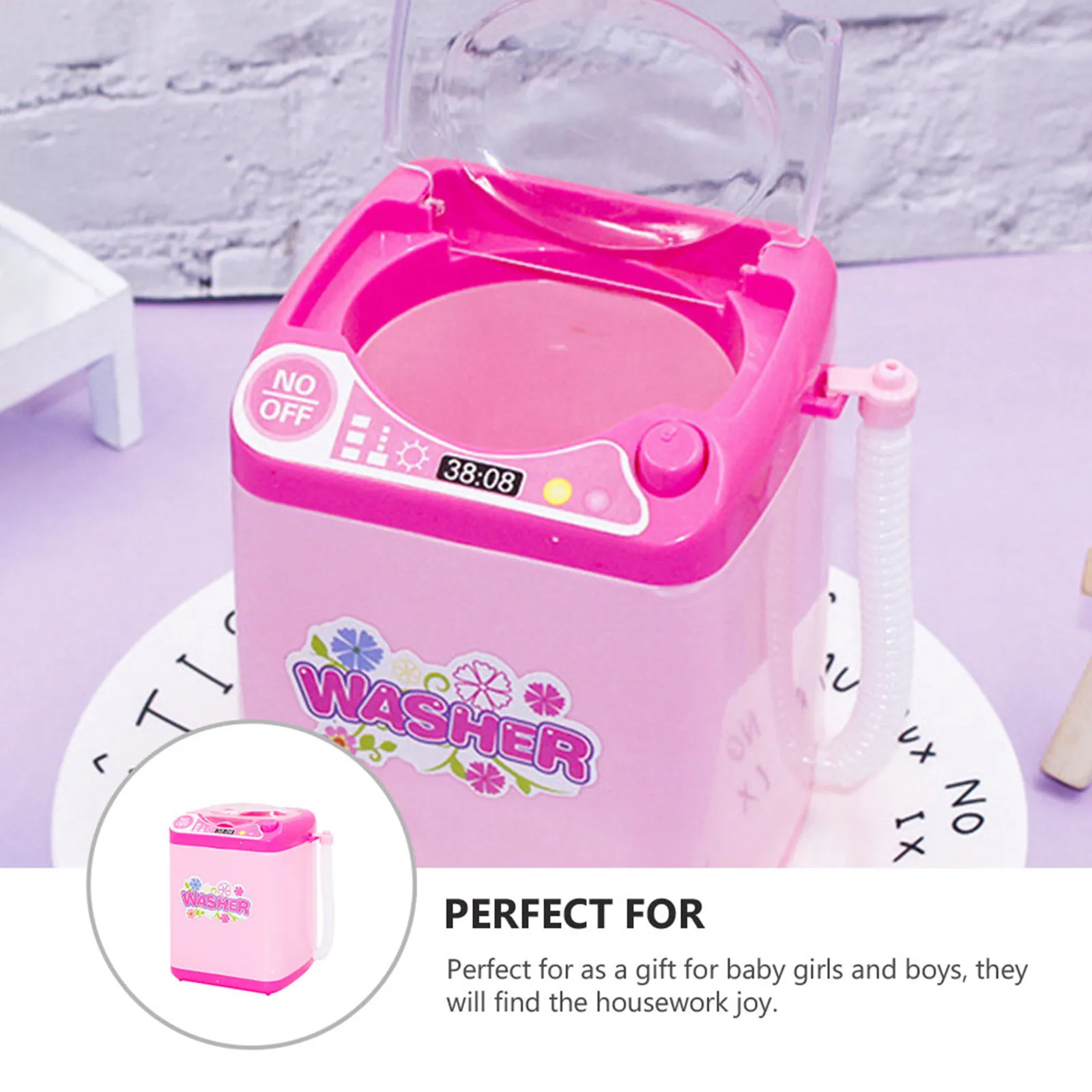 Mini Washer Toy for Kids – Educational Role-Play Appliance to Develop Hands-On Skills