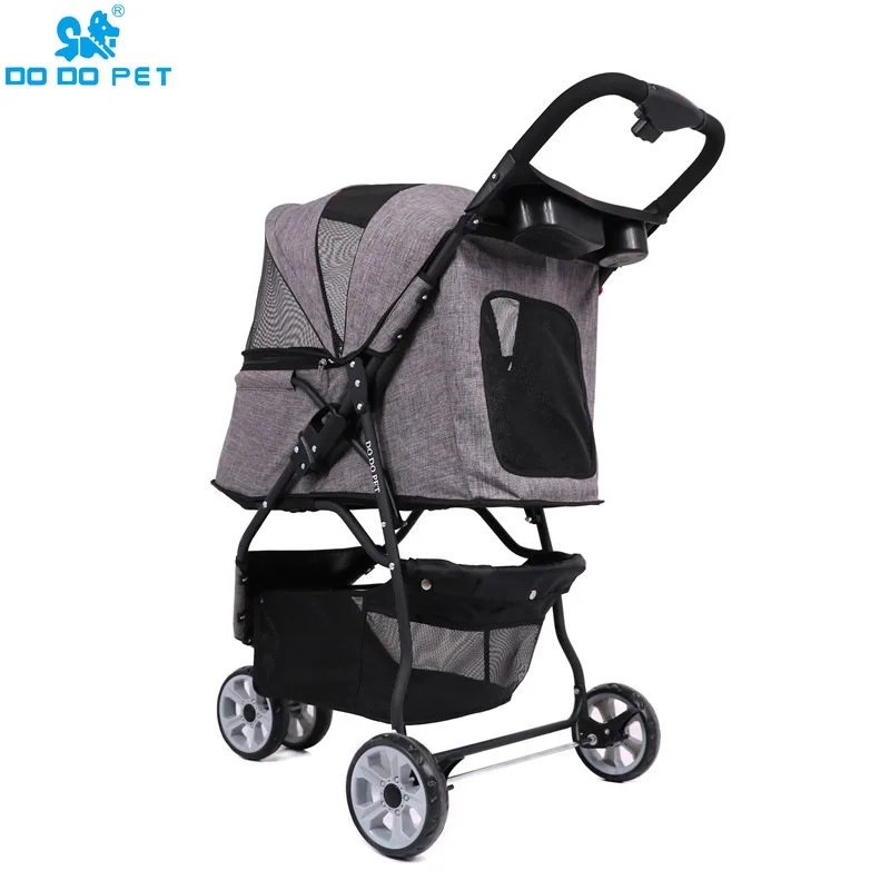 Luxury Stroller for Dogs Pet Carrier Dog Car Pet Trolley Folding Cart Cat Supplies Pet Supplies 3 Wheels 20kg Travel