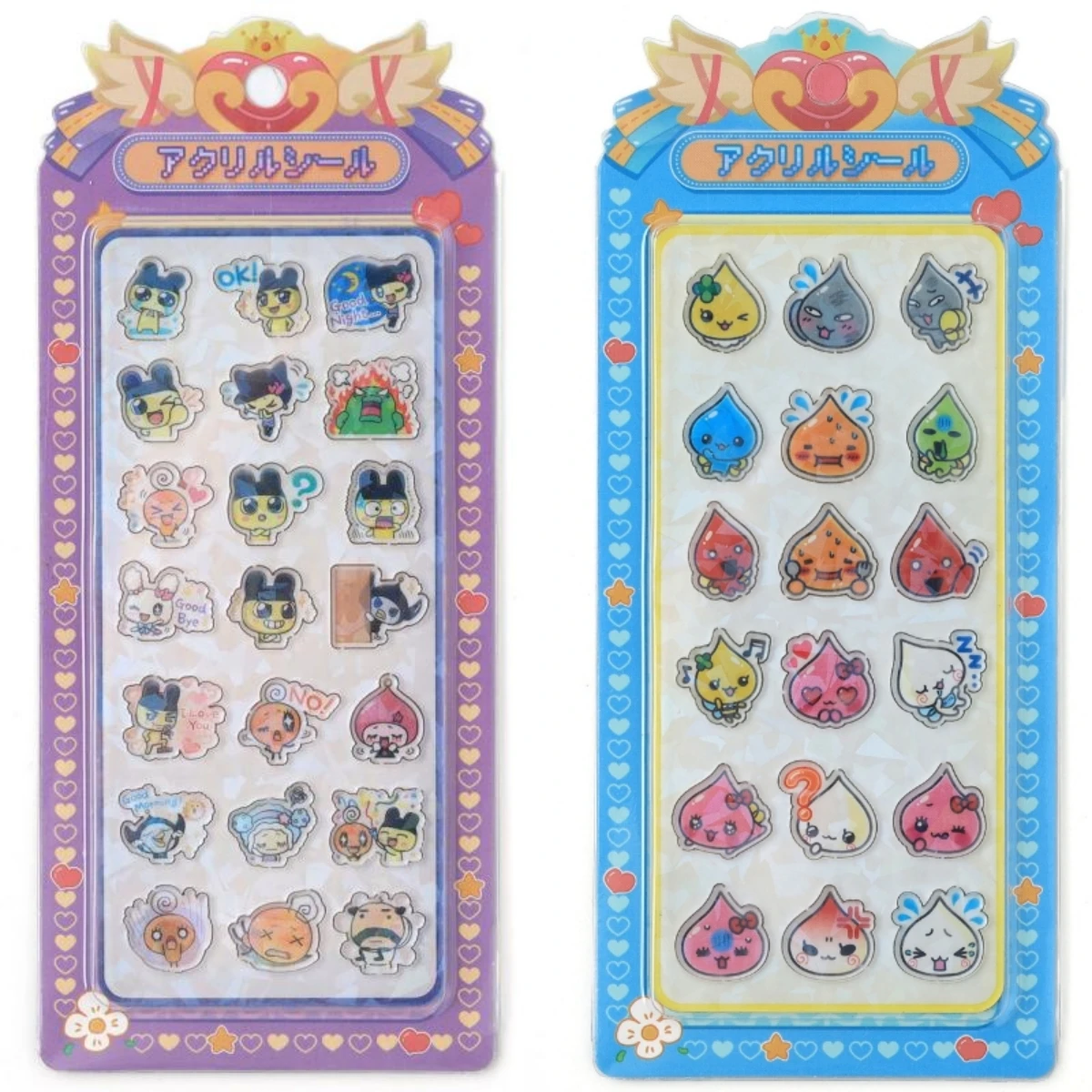 

10pcs Kawaii Japanese Tamagotchi 3d Relief Stereo Sticker Cute Diy Mobile Phone Decor Sticker Student Hand Account Stationery