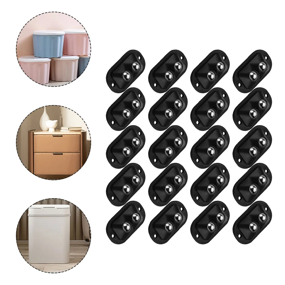 Easy Movement Solution Sticky Pulley Wheels 5x15x4cm Heavy Load Capacity No Drilling Required Strong And Quiet
