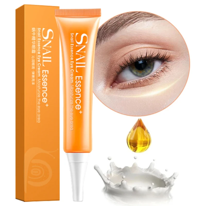 

Snail Serum Eye Cream Moisturizing Dark Circle Anti-wrinkle Anti-aging Fade Fine Lines Hyaluronic Acid Brighten Eye Care 30g