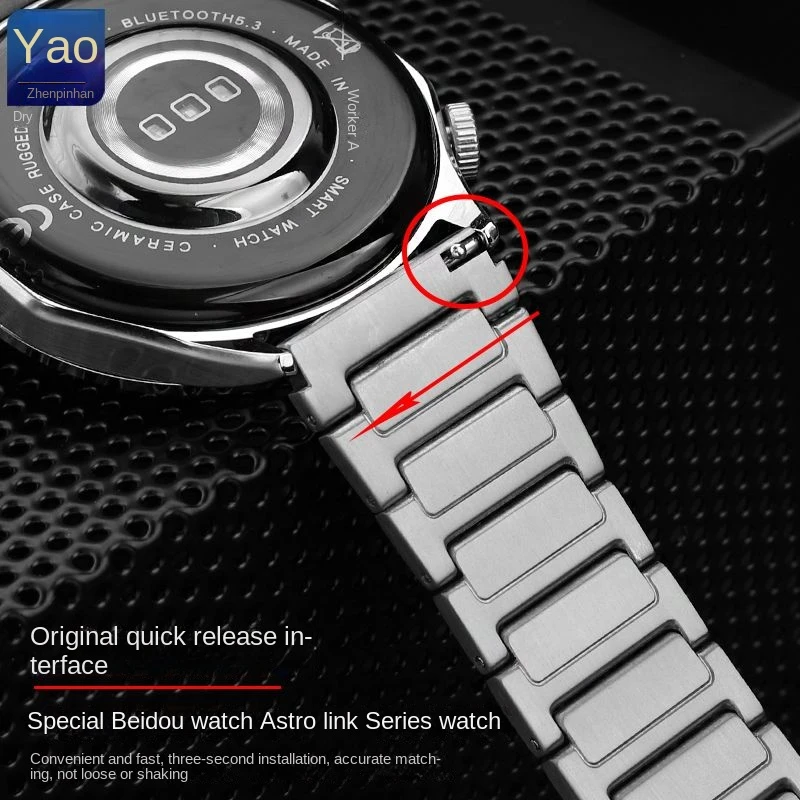 For Zenith Watch 95.9000.670 series High Quality titanium alloy watch strap men 22mm precision steel watch chain accessories