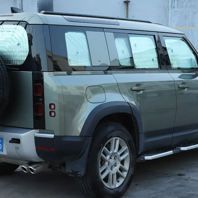 

For Land Rover Defender 04-25 Aluminum Foil Silver Car Front Windshield Full Window Glass Sun Protection Parasol Car Accessories