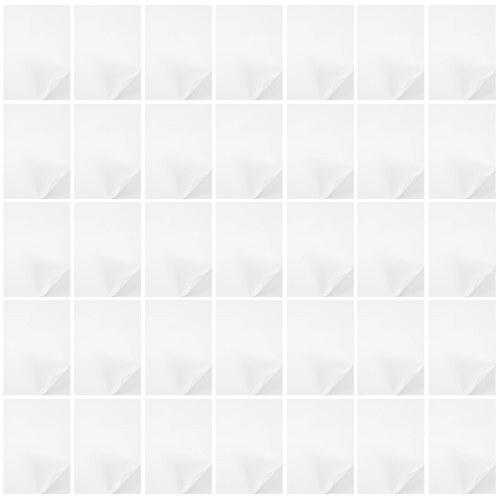 

50Pcs Single Sided Sticky Paper Sheets Transparent Adhesive for Crafts Home Decor Office School Art Projects Accessories