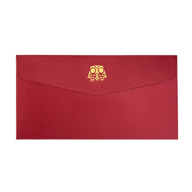Customized Pearlescent Paper Envelope Custom Stamping Printable High-end Postcard Receipt Invoice A4 Card Holder Green