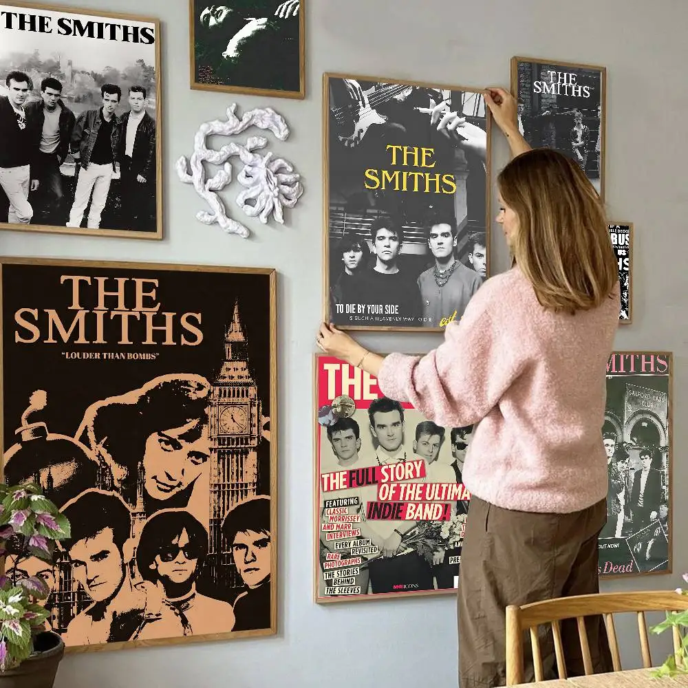 Indie Rock Band The Smiths Classic Vintage Posters Whitepaper Prints Posters Artwork Kawaii Room Decor