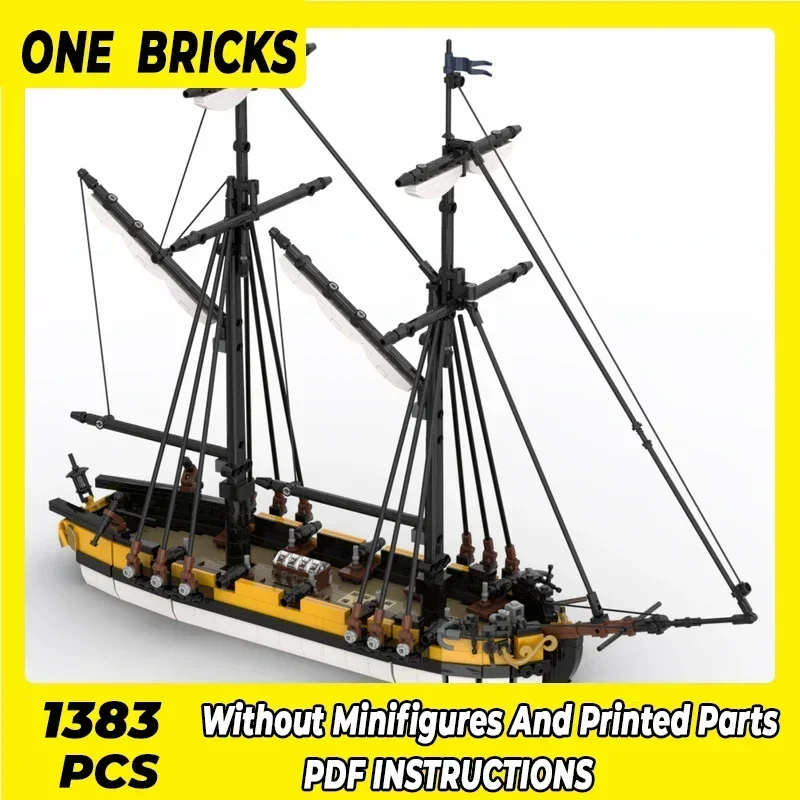 Moc Building Bricks Military Ship Model Royal Navy HMS Dart Technology Modular Blocks Gifts Christmas Toys DIY Sets Assembly