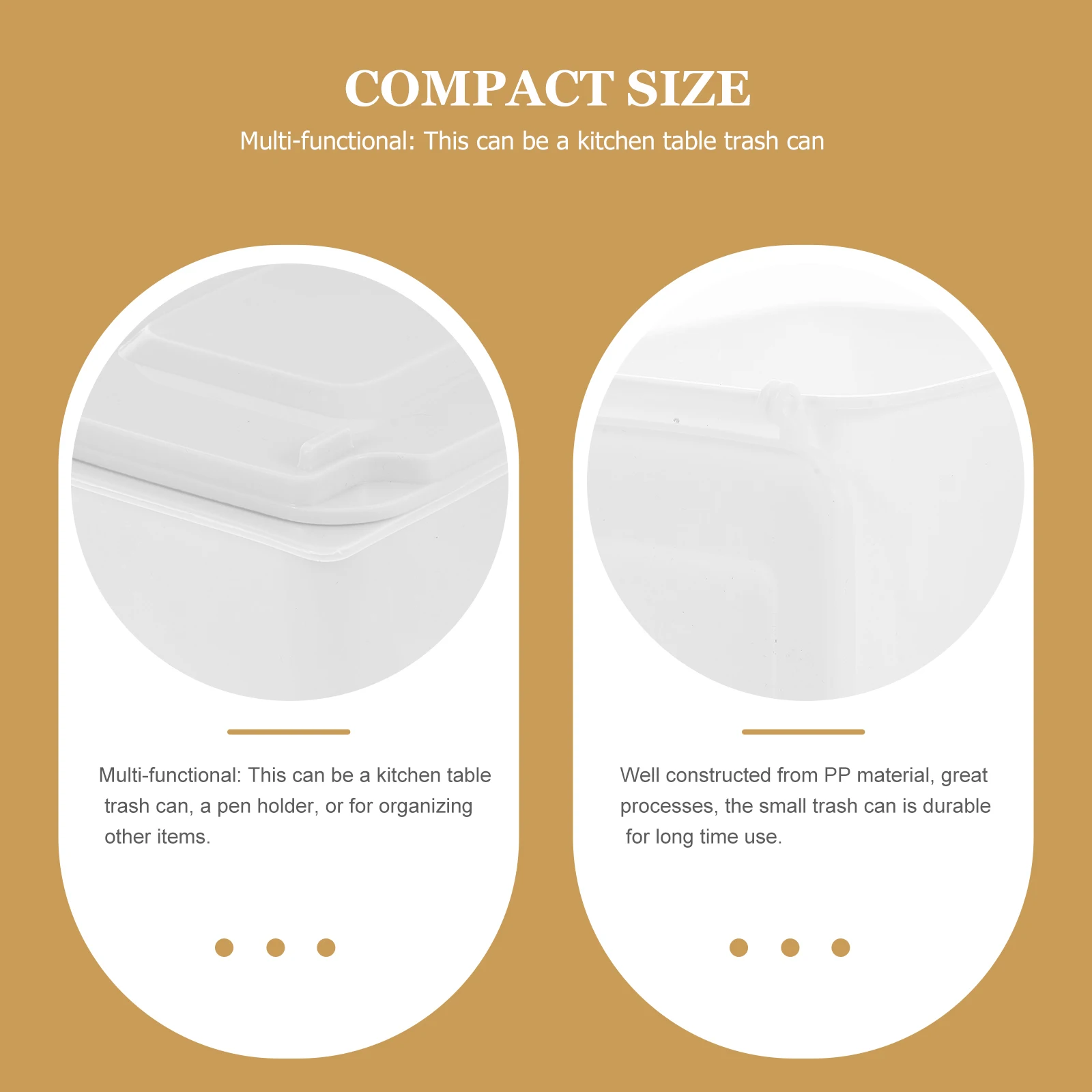 

Desktop Storage Box Mini Trash Can Creative Cans Small Garbage Bucket Decorative Household Waste Pretty Holds
