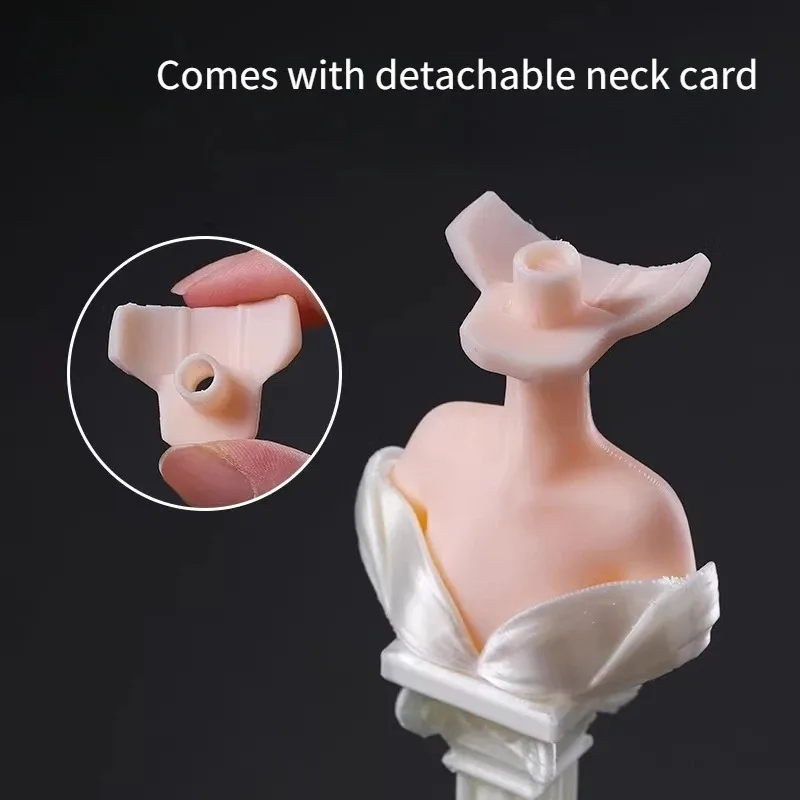 Roman Column Bust Stand Universal for GSC Doll Head Free Neck Card BJD/OB11 Clay Doll Head Display Holder Craft Tools