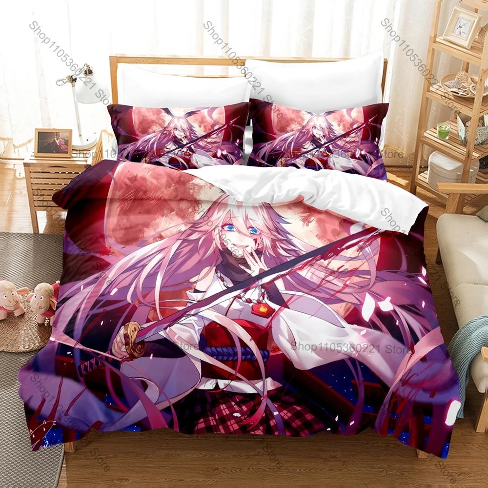Cool Cool Apocalypse Combat Anime Girls Bedding Set Duvet Cover + 2 Pillowcases Futuristic Gun Battle Bedroom Decor