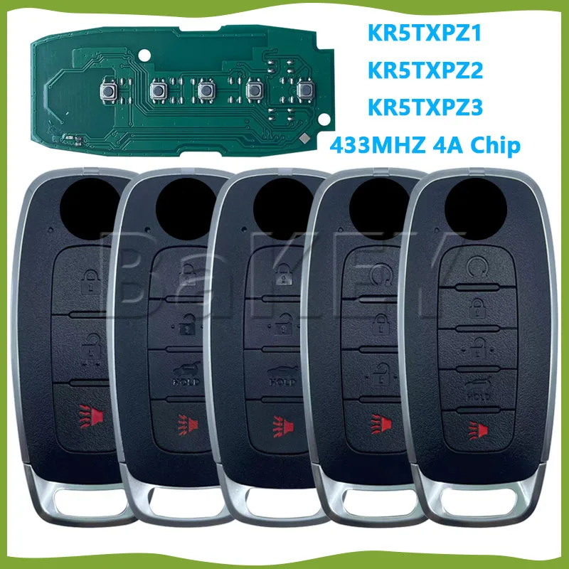

Бесконтактный автомобильный дистанционный ключ KR5TXPZ1/Z2/Z3 для Nissan Rogue Kicks Ariya Versa Pathfinder Ignis X-Trial 2022 2023 + сменный ключ