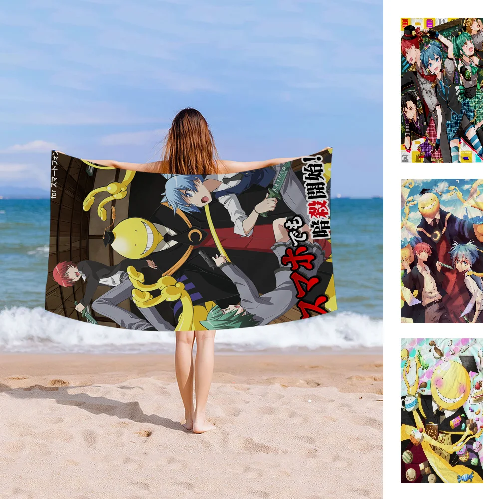 Assassination-Classroom Microfiber Beach Towel Absorbent Quick Dry Soft Yoga Swimming Resort Mountain Climbing Towel