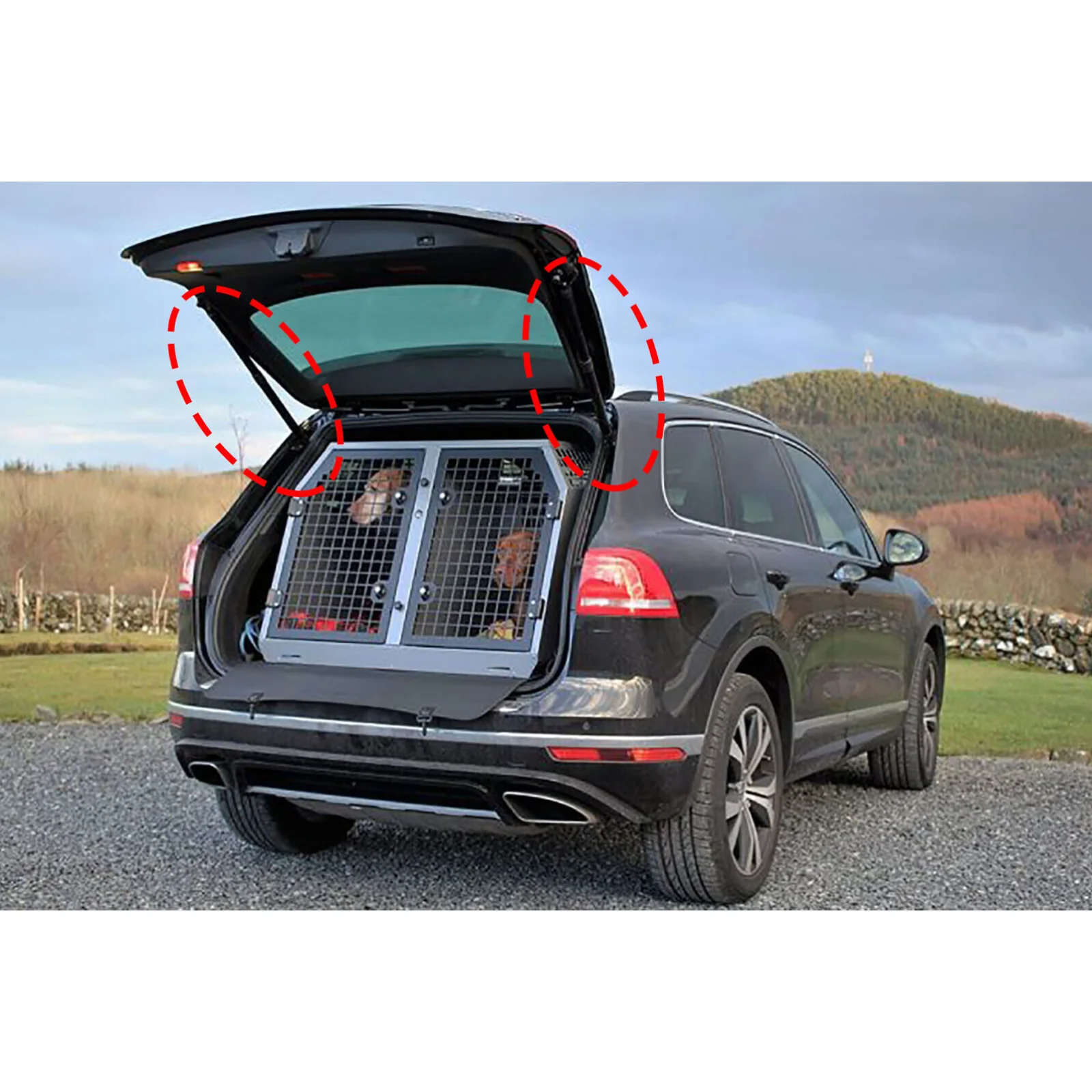 2x For VW Touareg SUV 2002-2010 Rear Boot Tailgate Gas Support Struts 7L6845587A