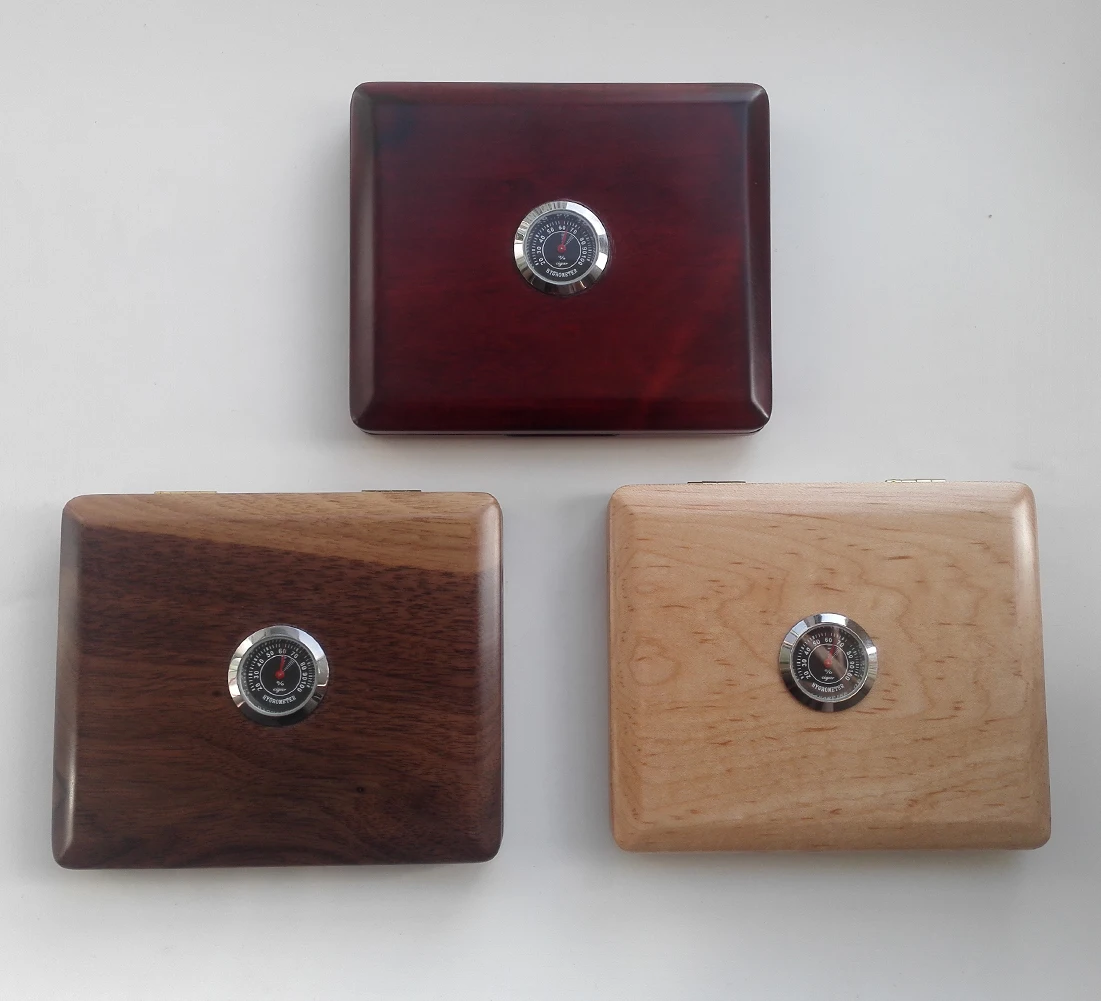 

Wooden Saxophone Clarinet Reed Case 5PCS Reed Hold With Hygroneter