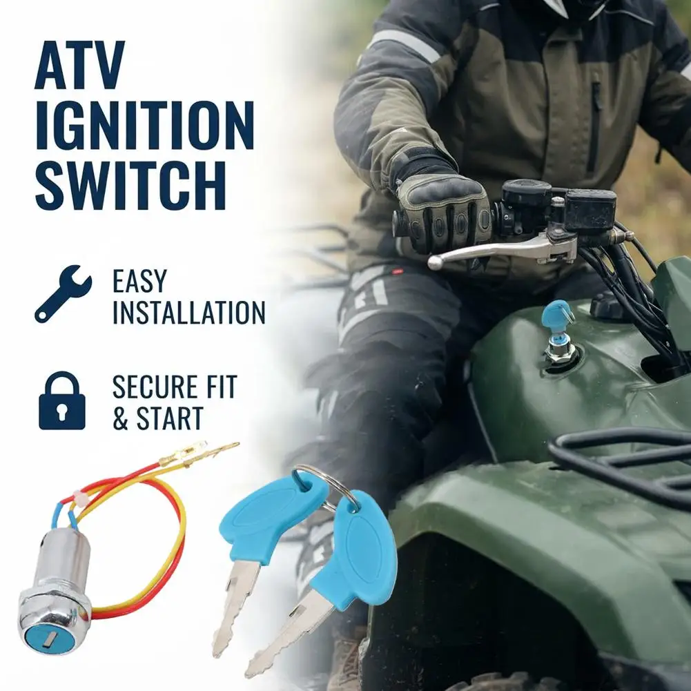 Electric Lock Key Ignition Switch Mini Electric Scooter Pedal ATV Beach Assist Motorcycle Dolphin Accessories